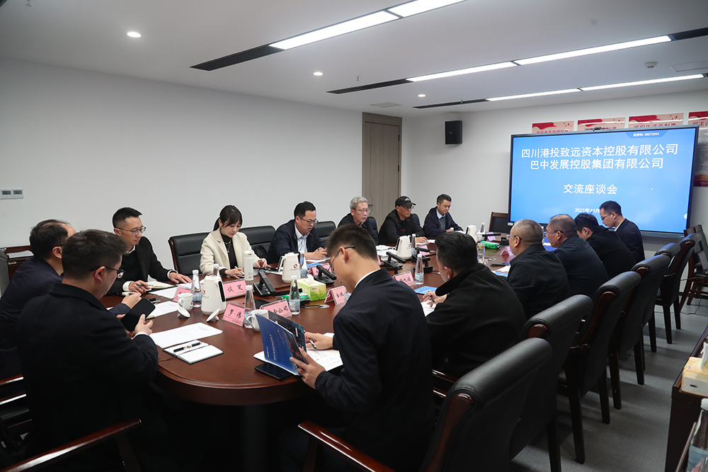 四川港投致遠資本控股有限公司赴巴中發展集團考察交流 共謀合作新篇章